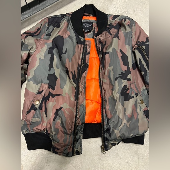 Revamped Camo Puffer Jacket - Picture 1 of 4